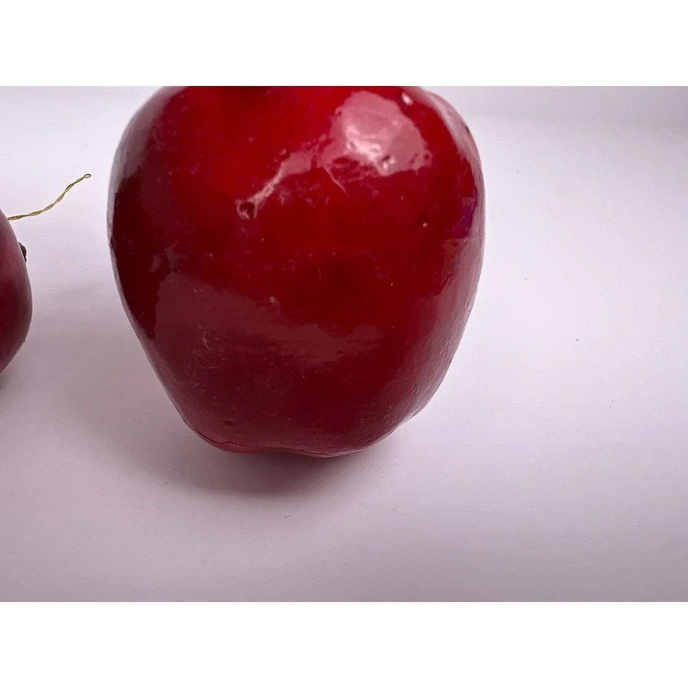 Set of 8 Mini Red Decorative Apples Realistic Faux Fruit‎ Home Decor Accent